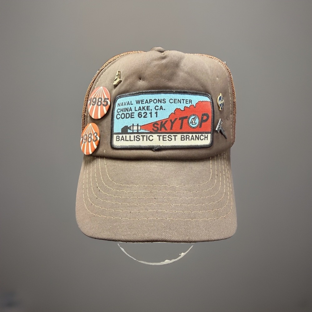 Vintage 1980s China Lake Naval Weapons Center SKYP Ballistic Test Branch Hat